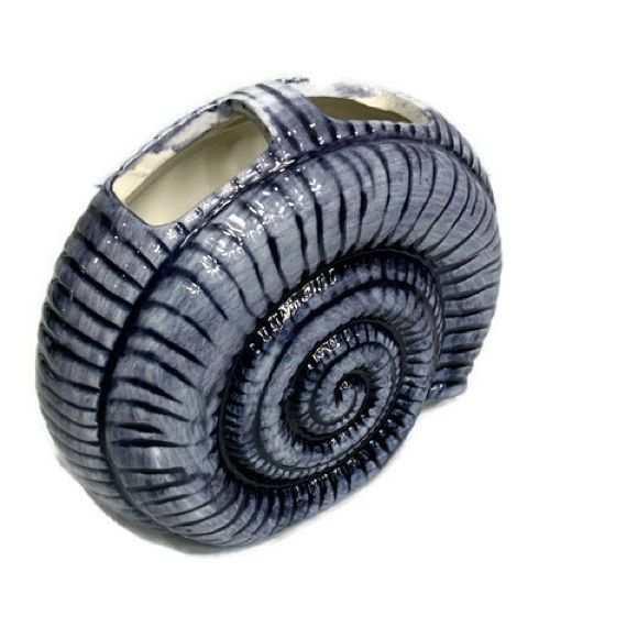 Nautical Beach Vanity Accessory Ceramic Set Blue - Picture 9 of 11